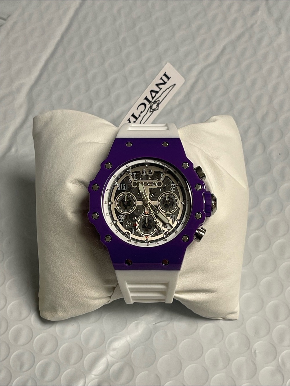 Invicta Racing Valyron Unisex Watch - 41mm, Purple & White
(69626) new - Picture 11 of 12